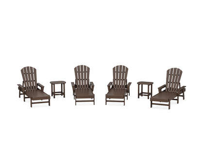 POLYWOOD® South Beach Chaise 6-Piece Set in Mahogany