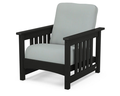 POLYWOOD® Club Mission Chair in Black / Spa