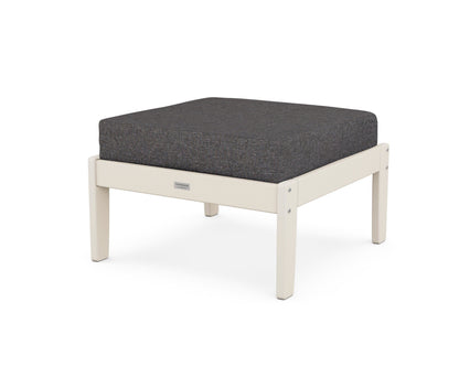 Country Living Cottage Deep Seating Ottoman in Sand / Ash Charcoal
