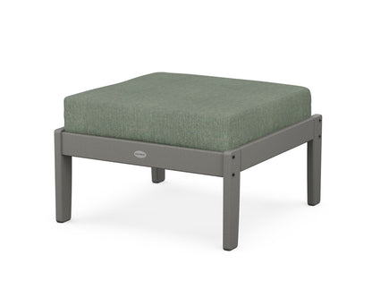 POLYWOOD® Braxton Deep Seating Ottoman in Slate Grey / Cast Sage