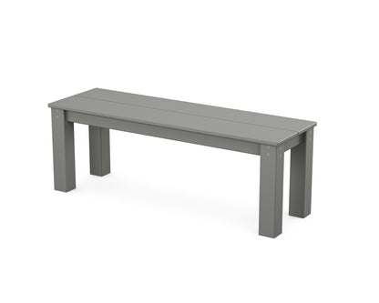 POLYWOOD® Studio Parsons 48" Bench in Slate Grey