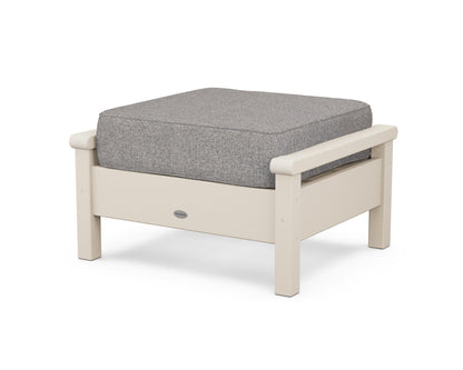 POLYWOOD® Harbour Deep Seating Ottoman in Sand / Grey Mist