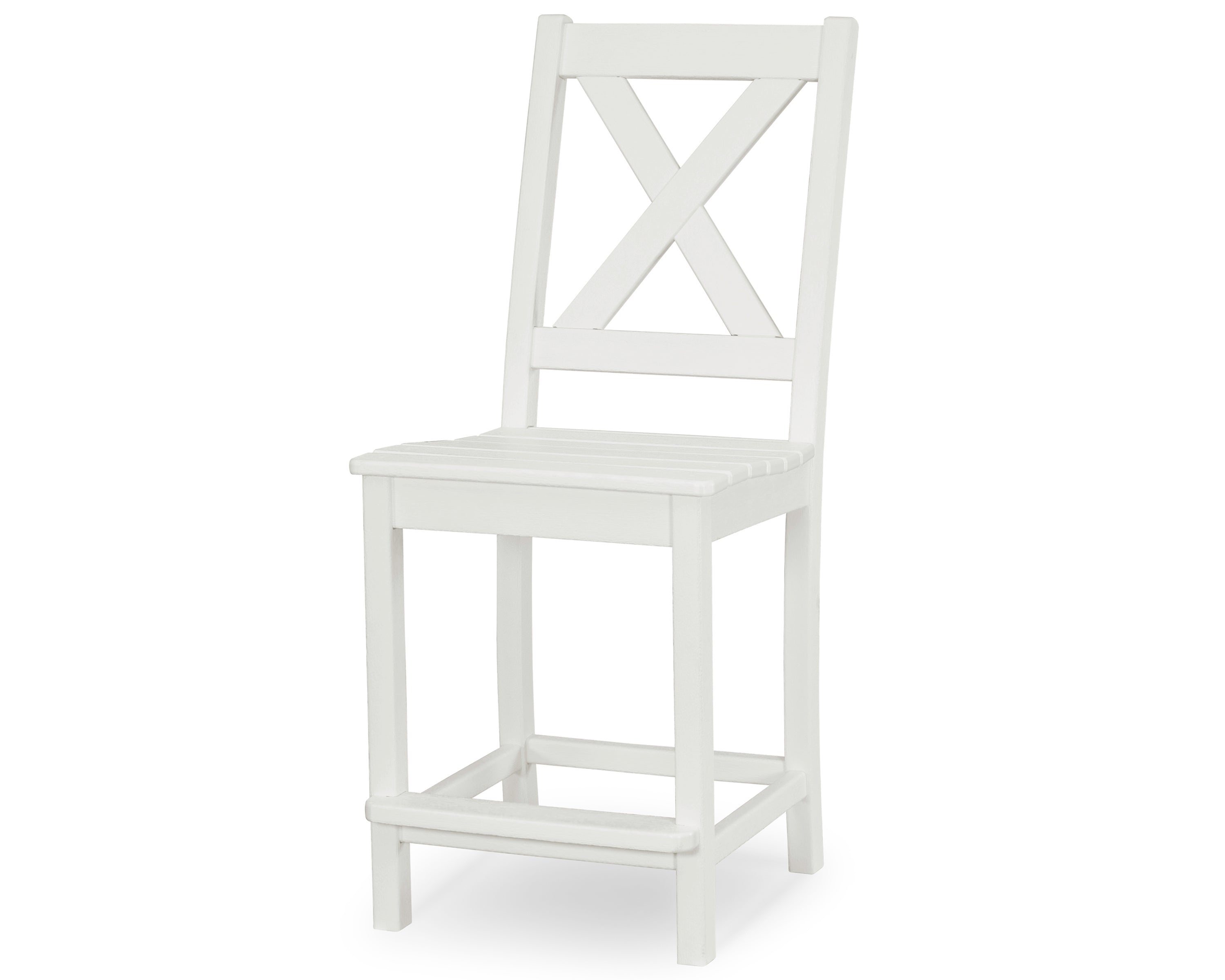 POLYWOOD® Braxton Counter Side Chair in White