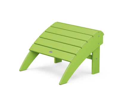POLYWOOD® Vineyard Curveback Adirondack Ottoman in Lime