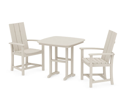 POLYWOOD® Modern Adirondack 3-Piece Dining Set in Sand