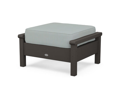 POLYWOOD® Harbour Deep Seating Ottoman in Vintage Coffee / Spa