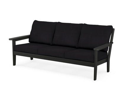 Country Living Cottage Deep Seating Sofa in Black / Midnight Linen