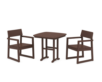 POLYWOOD® EDGE 3-Piece Dining Set in Mahogany