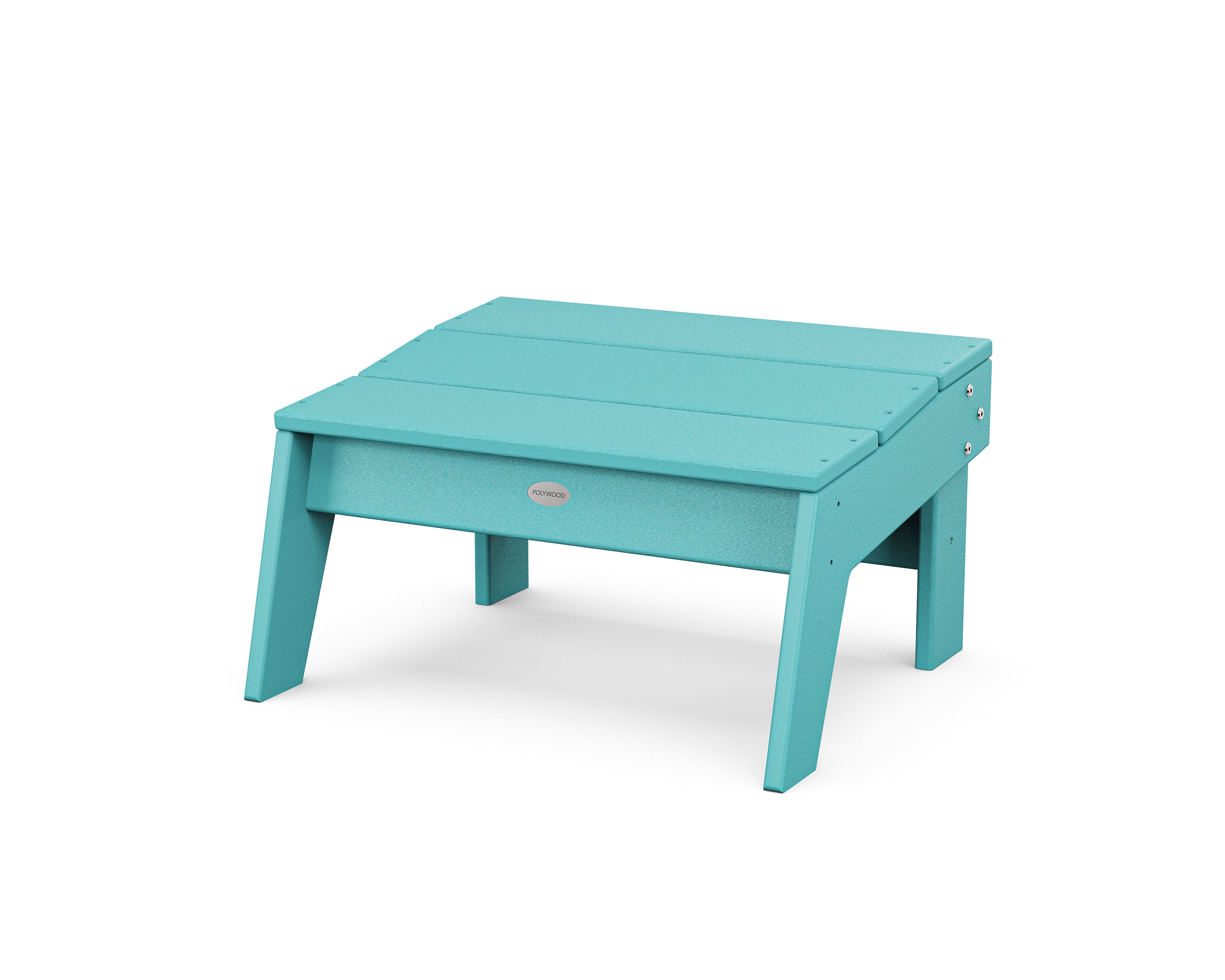 POLYWOOD® Modern Studio Oversized Ottoman in Aruba