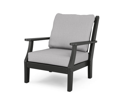 Country Living Wovendale Deep Seating Chair in Black / Granite