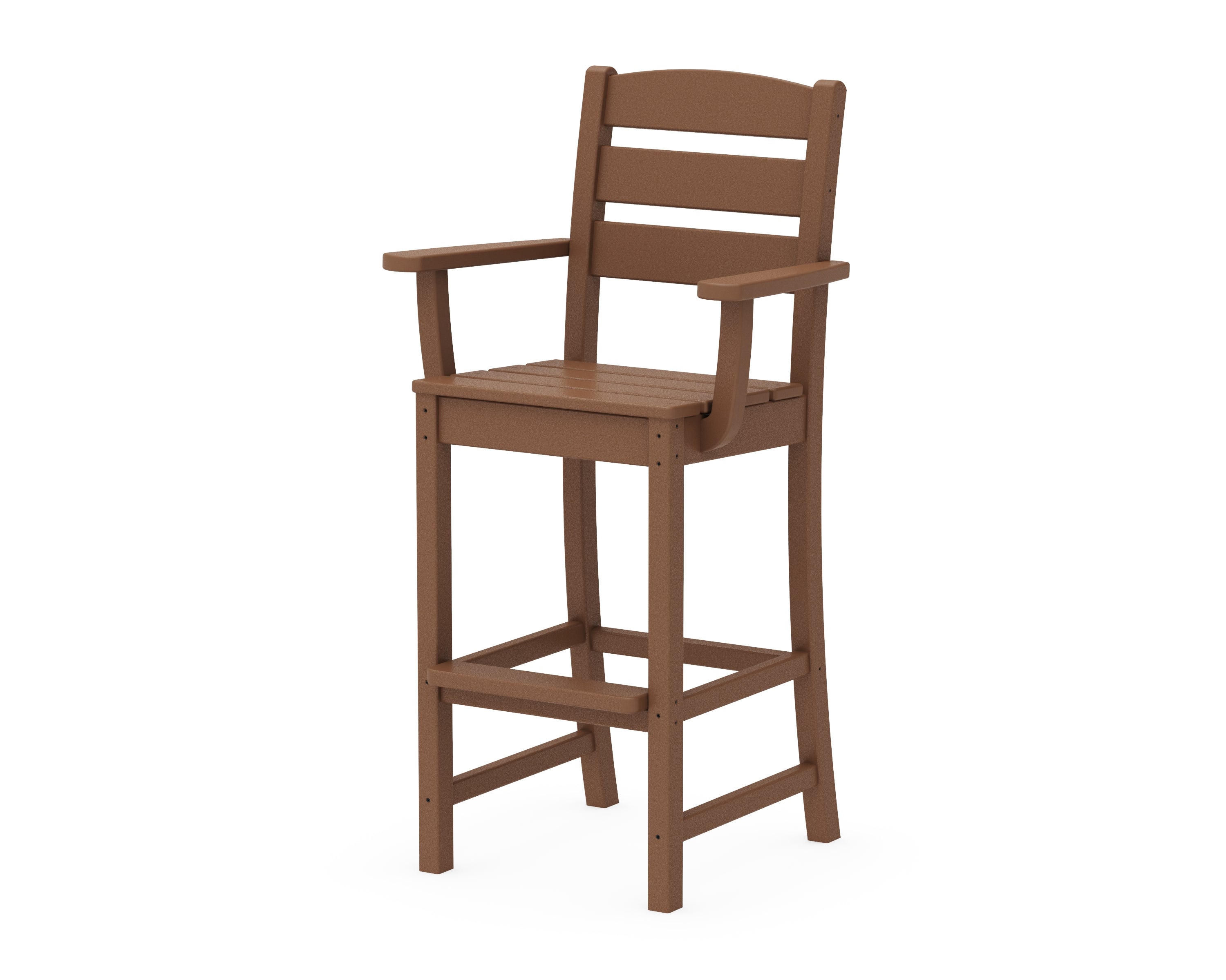 POLYWOOD® Lakeside Bar Arm Chair in Teak