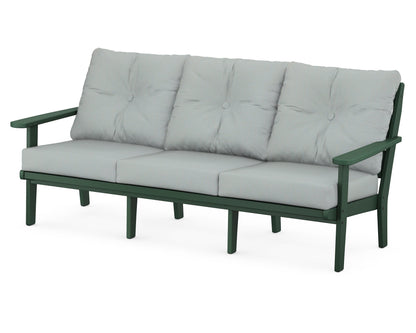 POLYWOOD® Lakeside Deep Seating Sofa in Green / Spa