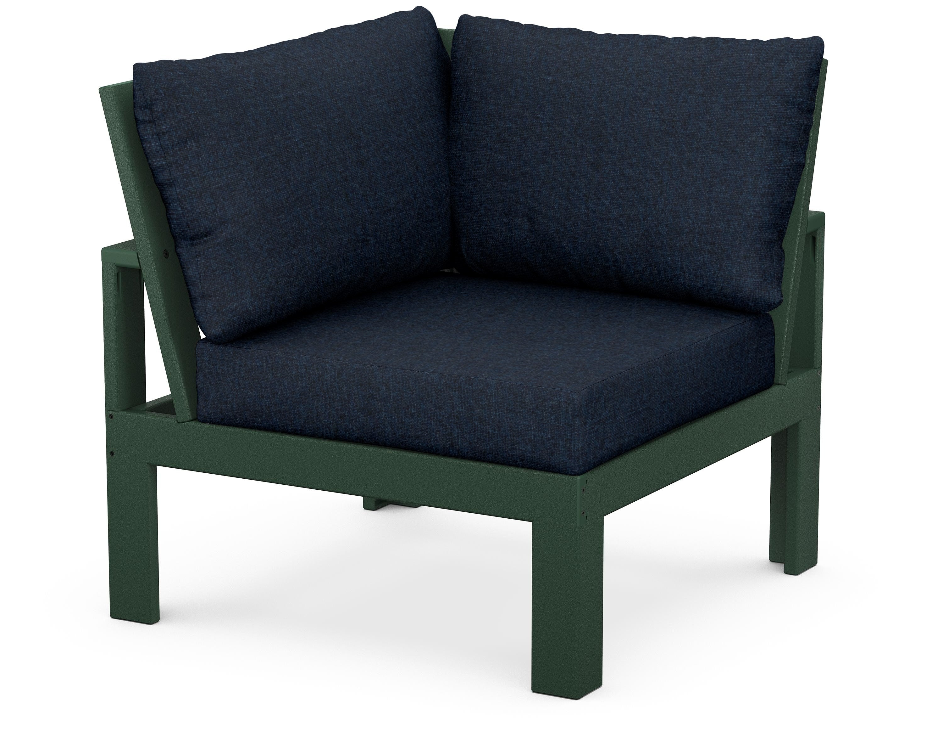 Unbranded Modular Corner Chair in Green / Marine Indigo