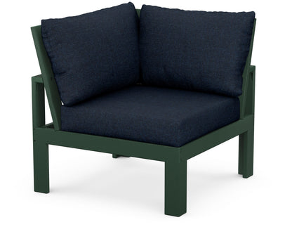 Unbranded Modular Corner Chair in Green / Marine Indigo