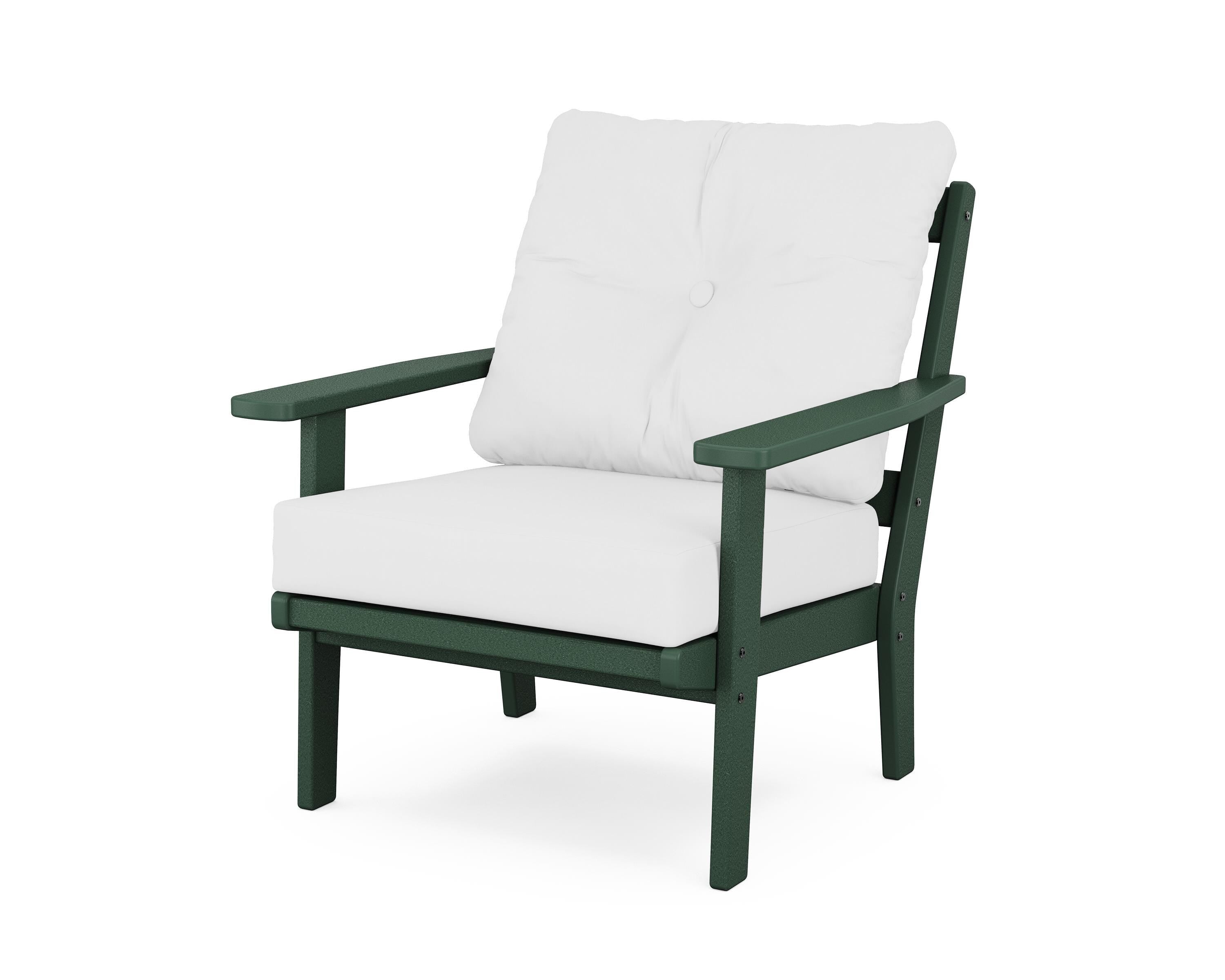 POLYWOOD® Prairie Deep Seating Chair in Green / Natural