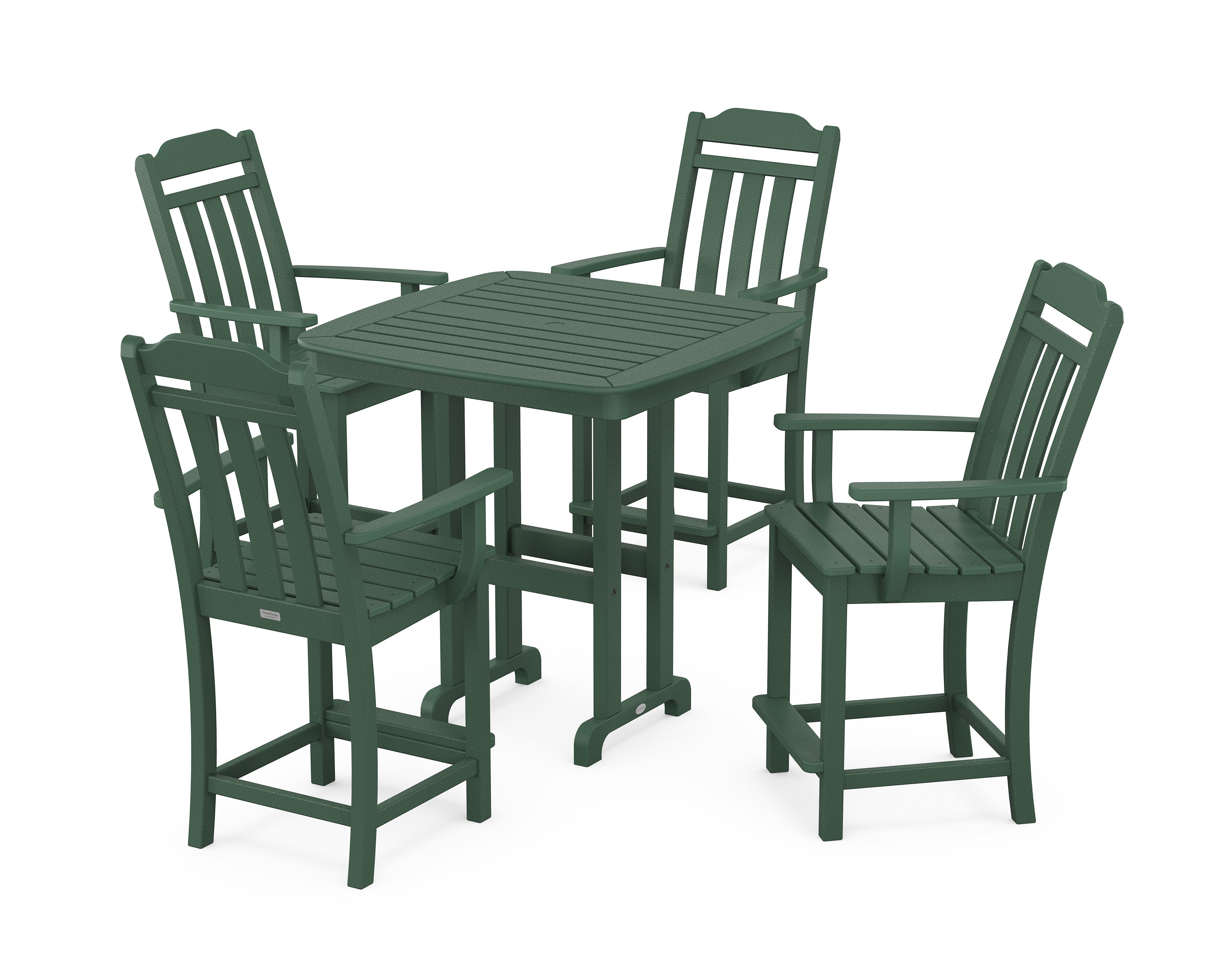 Country Living Cottage 5-Piece Counter Set in Green