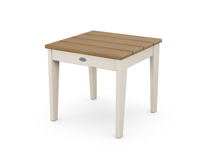 POLYWOOD® Newport 18" Side Table in Sand / Natural
