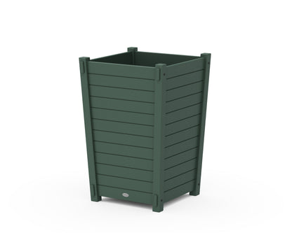 POLYWOOD® Nautical Large Tapered Square Planter Box in Green