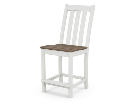 POLYWOOD® Vineyard Counter Side Chair in White / Kona