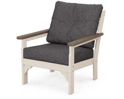 POLYWOOD® Vineyard Deep Seating Chair in Sand / Kona / Ash Charcoal