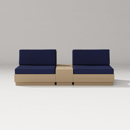 PW Designer Series Elevate Lounge Chair Set in Vintage Sahara / Navy