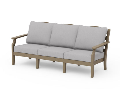 Draper James™ by  POLYWOOD® Savannah Deep Seating Sofa in Vintage Sahara / Granite