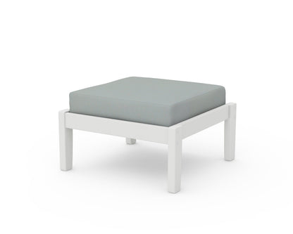 Unbranded Deep Seating Ottoman in Vintage White / Spa