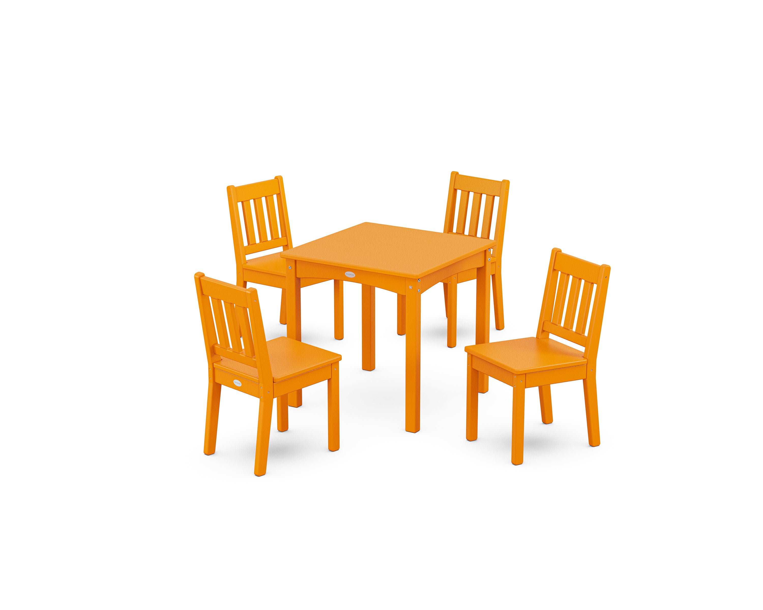POLYWOOD® Vineyard Kids 5-Piece Dining Set in Tangerine