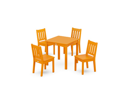POLYWOOD® Vineyard Kids 5-Piece Dining Set in Tangerine
