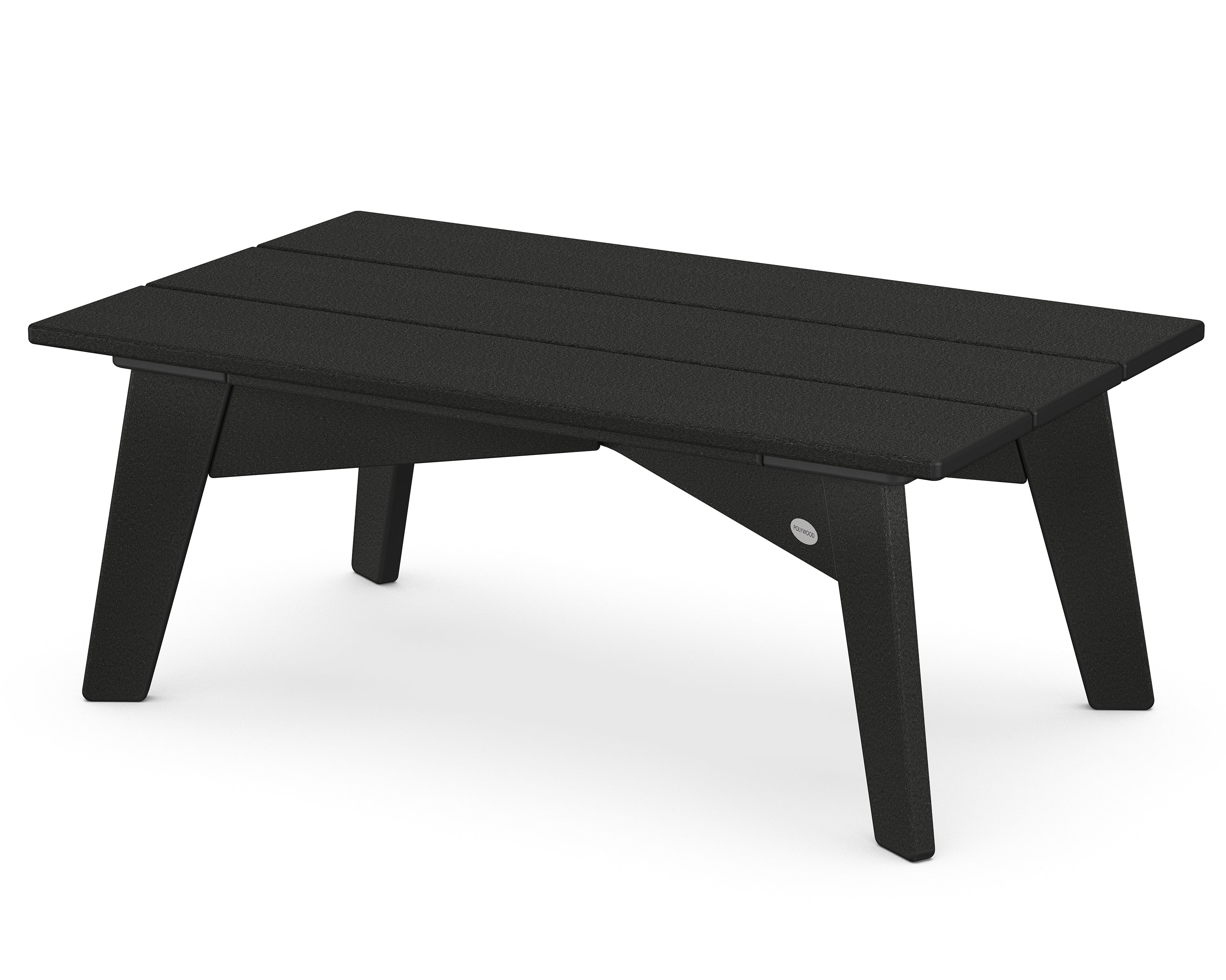 POLYWOOD® Riviera Modern Coffee Table in Black