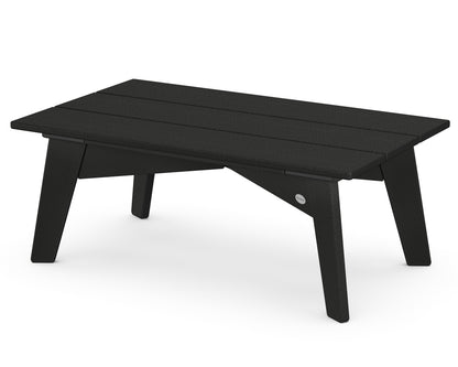 POLYWOOD® Riviera Modern Coffee Table in Black