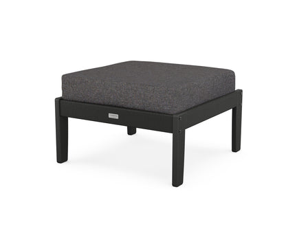 Country Living Cottage Deep Seating Ottoman in Black / Ash Charcoal