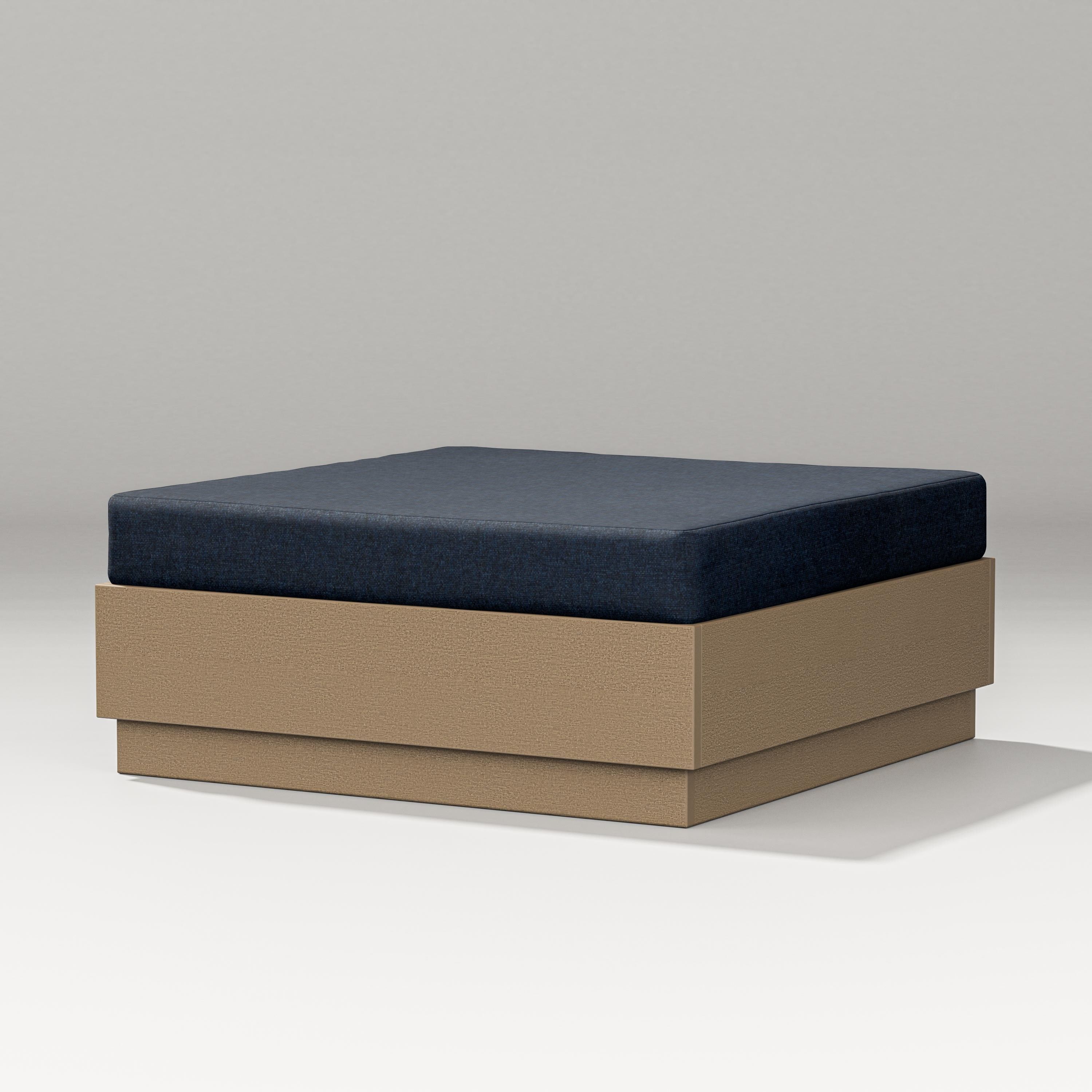 PW Designer Series Elevate Lounge Ottoman in Vintage Sahara / Marine Indigo
