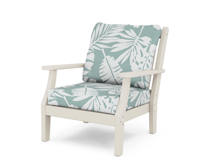 Country Living Wovendale Deep Seating Chair in Sand / Leaf Glacier Spa
