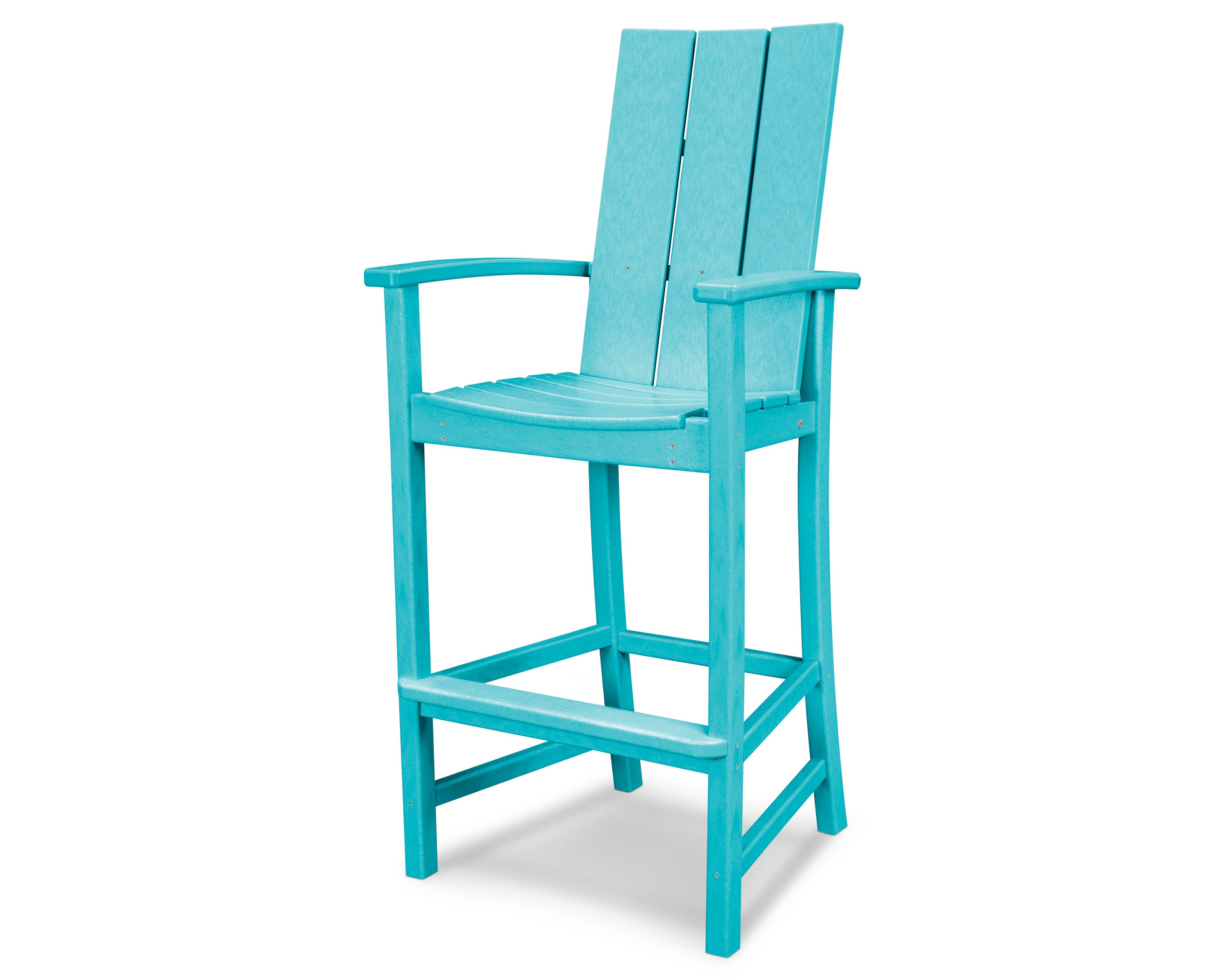 POLYWOOD® Modern Adirondack Bar Chair in Aruba