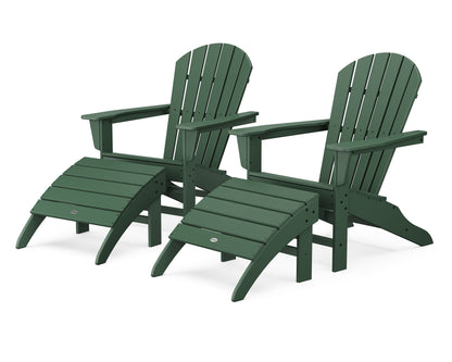 POLYWOOD® South Beach 4-Piece Adirondack Set in Green
