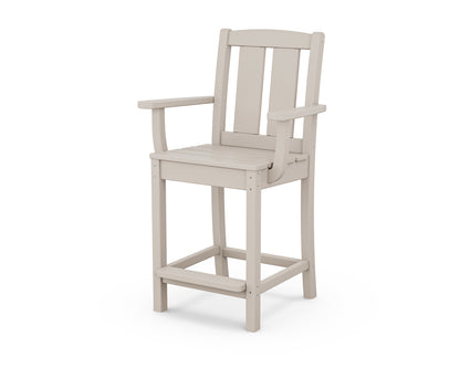POLYWOOD® Mission Counter Arm Chair in Sand