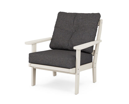 POLYWOOD® Mission Deep Seating Chair in Sand / Ash Charcoal