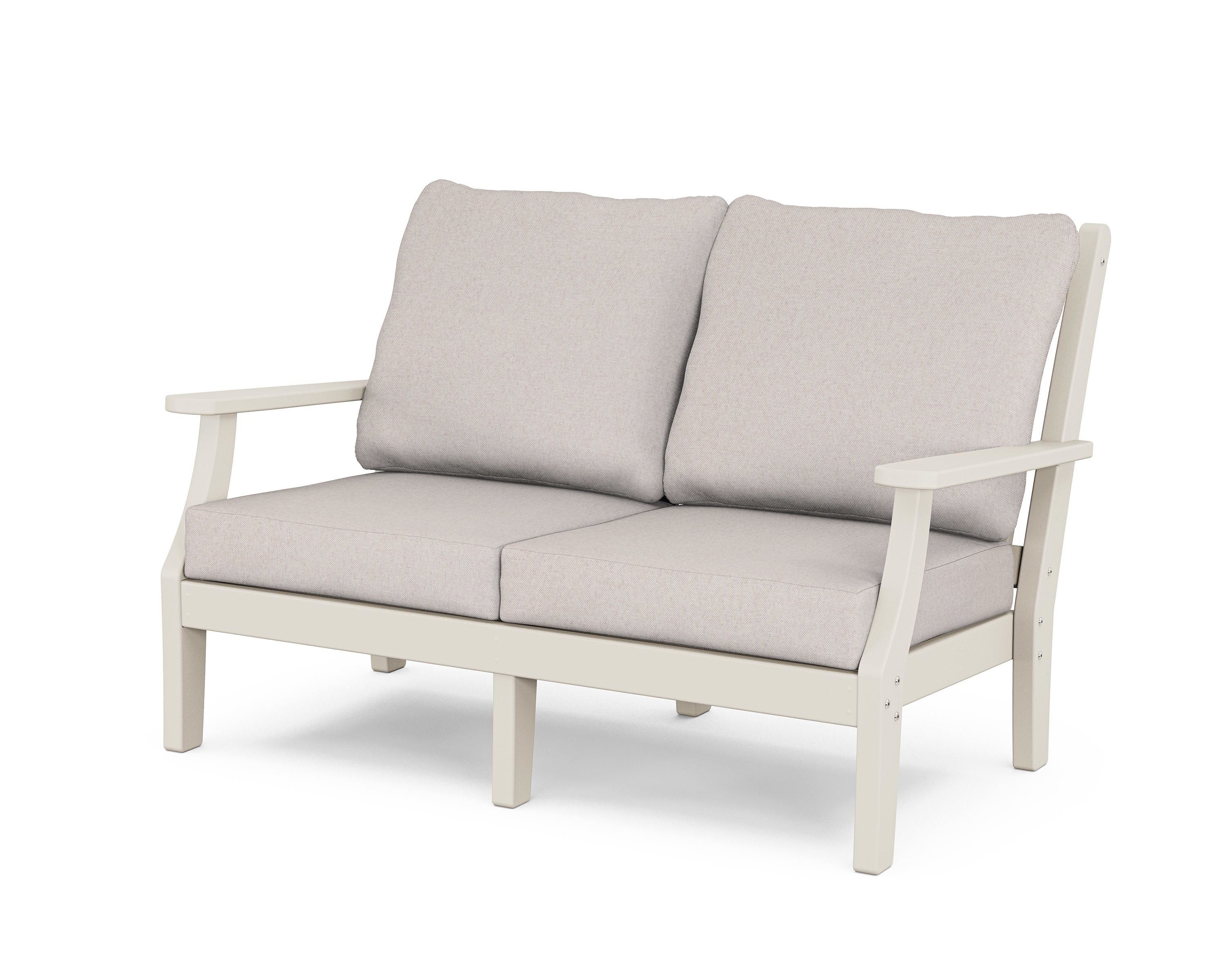 Country Living Wovendale Deep Seating Loveseat in Sand / Dune Burlap