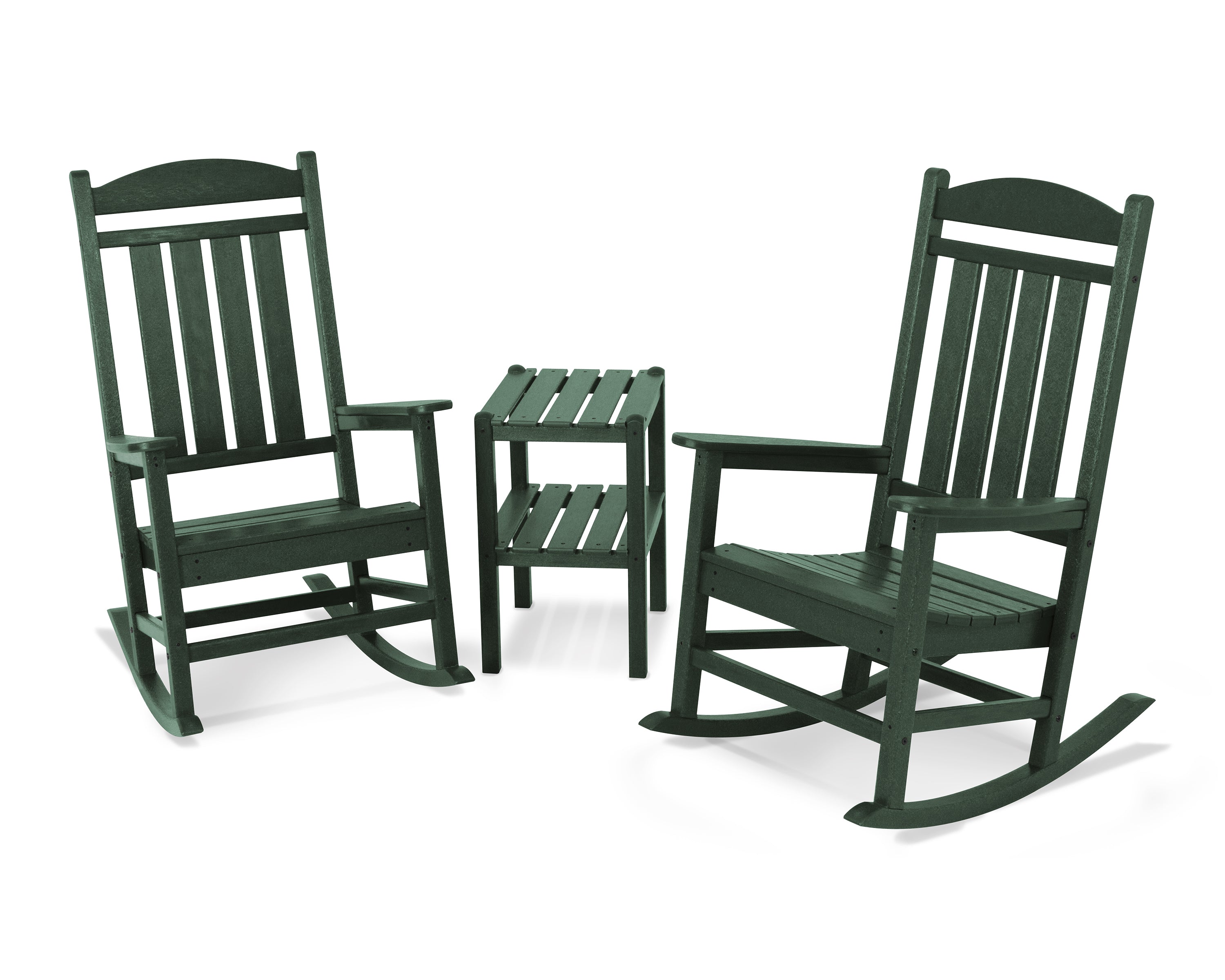 POLYWOOD® Presidential 3-Piece Rocker Set in Green