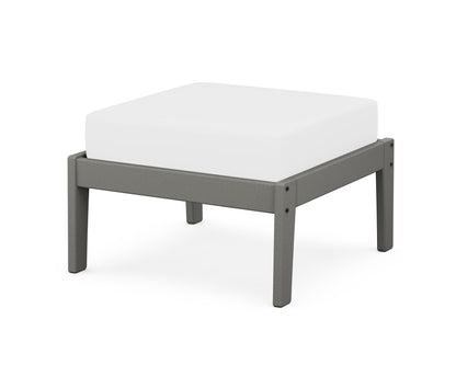 Unbranded Deep Seating Ottoman in Slate Grey / Natural