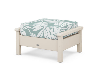 POLYWOOD® Harbour Deep Seating Ottoman in Sand / Leaf Glacier Spa