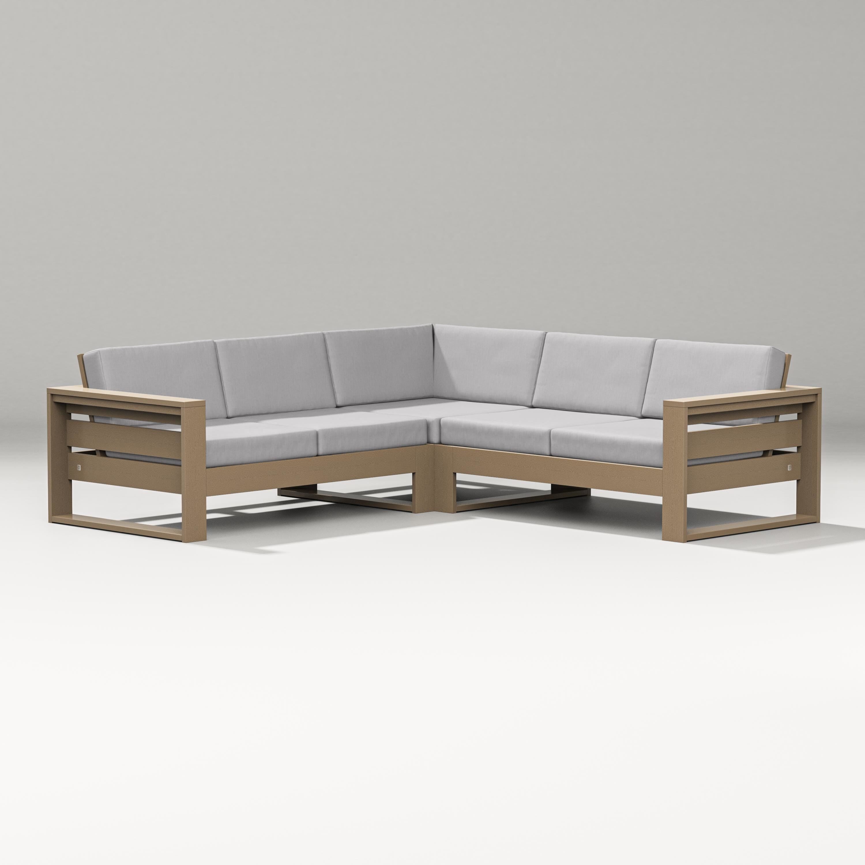 PW Designer Series Latitude Corner Sectional in Vintage Sahara / Granite