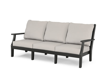 Country Living Wovendale Deep Seating Sofa in Black / Cast Ash