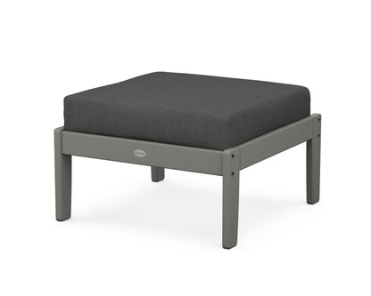 POLYWOOD® Braxton Deep Seating Ottoman in Slate Grey / Spectrum Carbon