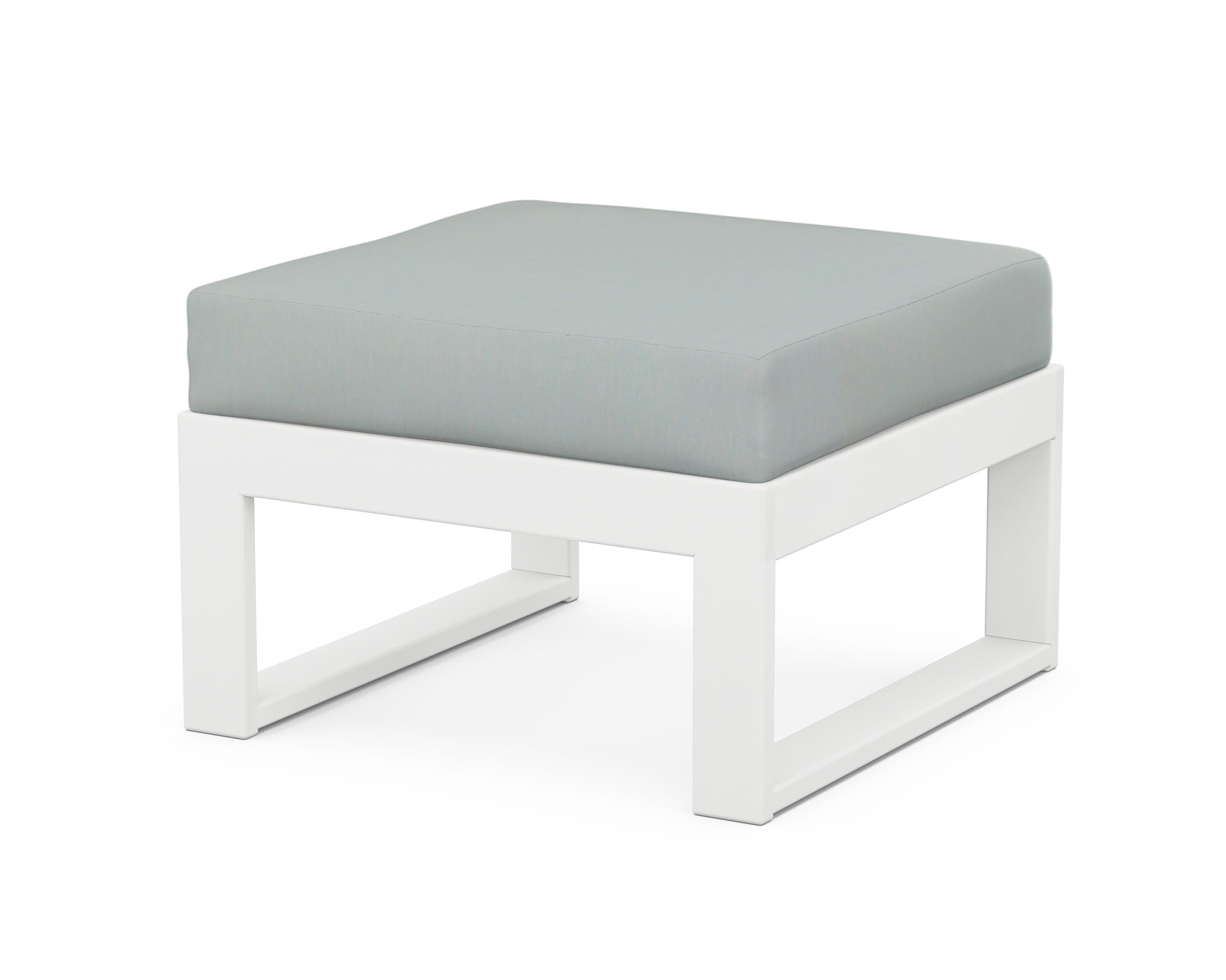 Unbranded Modular Ottoman - Modern in White / Spa