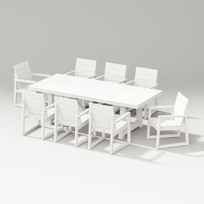 Elevate 9-piece A-frame Table Dining Set