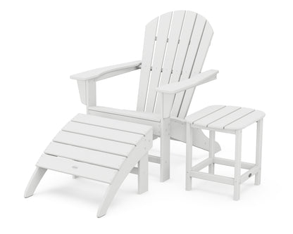 POLYWOOD® South Beach Adirondack 3-Piece Set in White