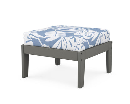 Unbranded Modular Ottoman - Classic in Slate Grey / Leaf Sky Blue