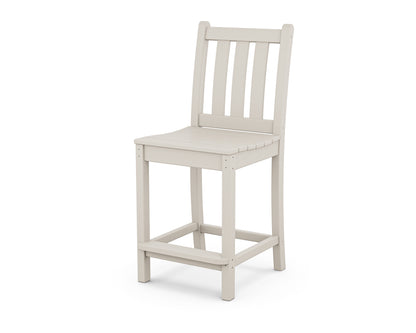 POLYWOOD® Traditional Garden Counter Side Chair in Sand